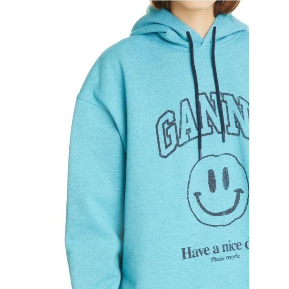 Ganni Software Isoli Graphic Hoodie Sweatshirt L - Picture 11 of 11